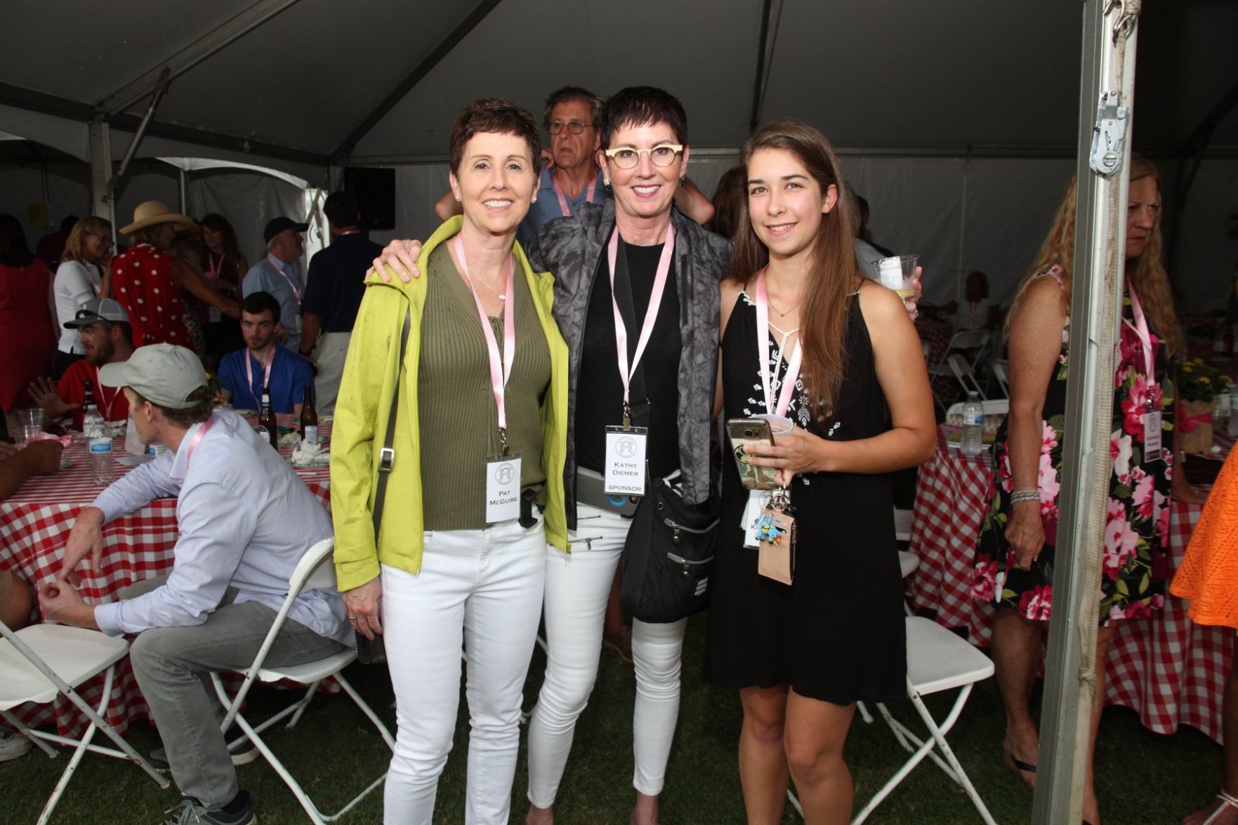 Dr. Pat McGuire, Dr. Kathy Diemer, Emerl Kitchell